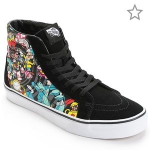 Vans x Alice In Wonderland Sk8-Hi Skate Shoes